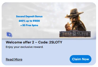 second deposin bonus code