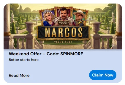 weekend offer code for game narcos